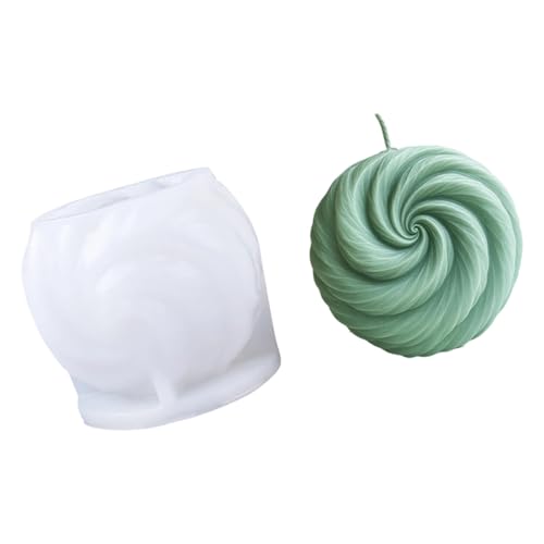 Mehrzweck Silikonformen Kugelförmige Gestreifte Silikonkerzenformen Für Epoxidharz Kerzenseife Hochzeit Home Dekoration Handwerk von SueaLe
