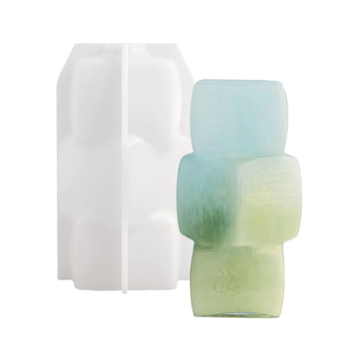Silikonhandwerksform Für Geometrische Blöcke Vase Home Decoration Harzgussschimmel Wiederverwendbare Schmuckstückezubehör von SueaLe