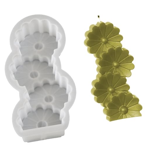 Stapelblüten Silikone Schimmelformen Herz Kerze Formen Gussform Epoxidharz Schimmelpilze Handwerksvorräte Stapelblüten Silikone Schimmelformen Herz Kerze Formen Gussform Epoxidharz Schimmelpilze Handwerksvorräte von SueaLe