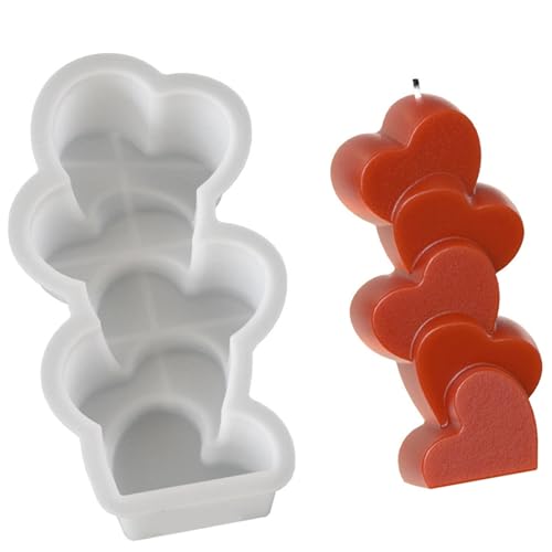 Stapelblüten Silikone Schimmelformen Herz Kerze Formen Gussform Epoxidharz Schimmelpilze Handwerksvorräte Stapelblüten Silikone Schimmelformen Herz Kerze Formen Gussform Epoxidharz Schimmelpilze Handwerksvorräte von SueaLe