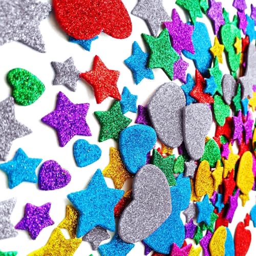 Star Heart Sticker Dekorativ Aufkleber Glitzernder Schaumstoffaufkleber Für Karten Scrapbooking Geburtstagsfeierdekoration Star Heart Sticker Dekorativ Aufkleber Glitzernder Schaumstoffaufkleber Für Karten Scrapbooking Geburtstagsfeierdekoration von SueaLe