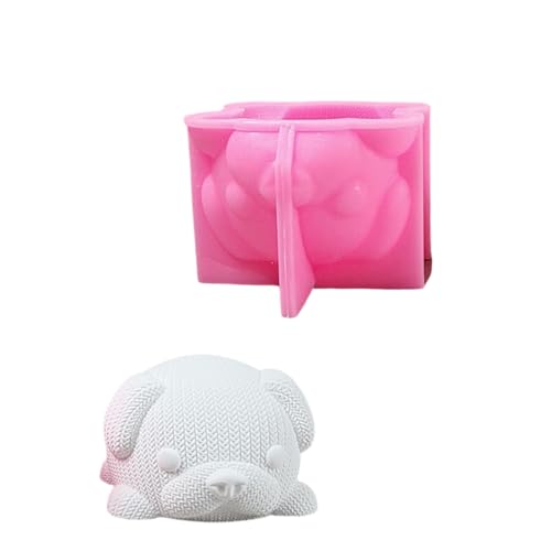 Strickhundtier Silikonkerzenformen Für Epoxidharz Kerzenseife Schokoladen Fondant Süßigkeiten Zement Ton Silikonformen von SueaLe