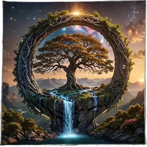 SueaLe Baum Wasserfall Tarots Tischdecke Gotteskarten Tisch Tuchkapisserie Astrologie Hexerei Deck Stoffdekoration SueaLe Baum Wasserfall Tarots Tischdecke Gotteskarten Tisch Tuchkapisserie Astrologie Hexerei Deck Stoffdekoration von SueaLe