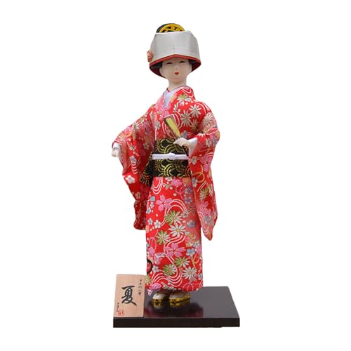 SueaLe Handwerk 30 cm Japanische Kimono Puppen Geisha Puppen Ornamentierung Für Innenausstattung Und Kulturelle Wertschätzung von SueaLe