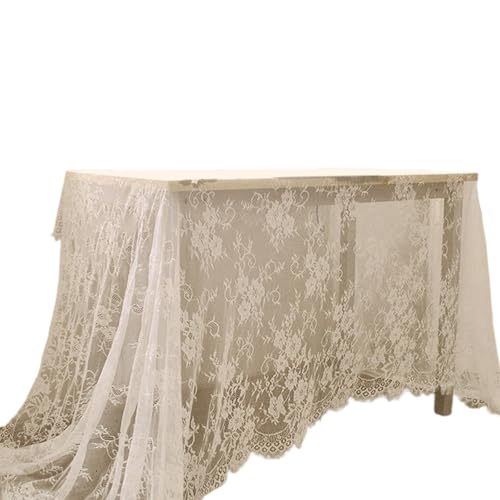 SueaLe Romantics Stickerei Tisch Dekore Perfekt Für Brautduschen Gartenpartys Oder Elegante Häuser Innenräume Tischtuch SueaLe Romantics Stickerei Tisch Dekore Perfekt Für Brautduschen Gartenpartys Oder Elegante Häuser Innenräume Tischtuch von SueaLe