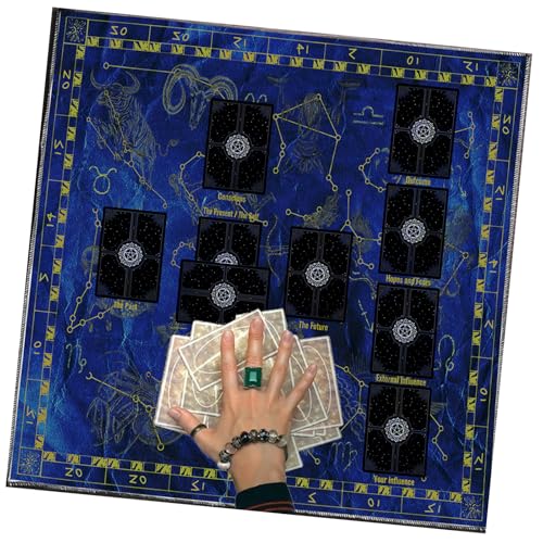 SueaLe Tarots Tischdecke Altäre Stoff Readingkarte Astrologys Tischdecke Gotteskarten Tuch Wandteppich Wanddekoration von SueaLe