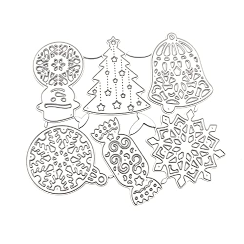 SueaLe Weihnachtsbaum Schneeflocke Süßigkeiten Metall Stanzformen Schablone DIY Scrapbooking Prägewerkzeug DIY Papier Karten Album Dekor von SueaLe