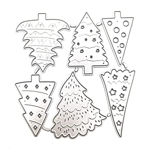 SueaLe Weihnachtsbaum Stanzschablone aus Metall, für Scrapbook, Album, Papier, Karten, Vorlage von SueaLe