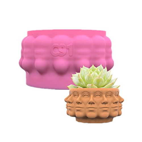Überlappende Gesichter Silikon Topfform Sukkulenten Blumenärte Ton Zement Gipsform Form Hausgarten Blumentöpfe Form Blumentopf Harzform Überlappende Gesichter Silikon Topfform Sukkulenten Blumenärte Ton Zement Gipsform Form Hausgarten Blumentöpfe Form Blumentopf Harzform von SueaLe