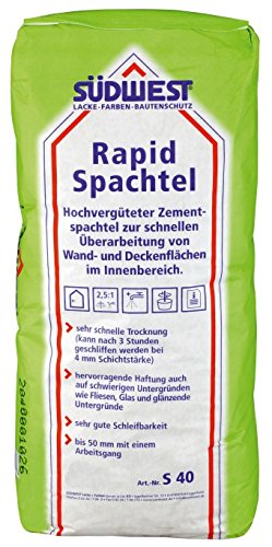 Rapid Spachtel, Universalspachtel/Innenspachtel von Südwest, 5 KG von Südwest Lacke + Farben GmbH & Co.KG