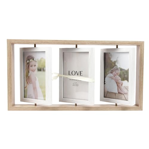 Suerhatcon Drehbarer Bilderrahmen für 6 Fotos, Holz Fotorahemen Collage Doppelseitigem Display 10x15 Foto Geschenk für Geburtstag Hochzeit Weihnachten Suerhatcon Drehbarer Bilderrahmen für 6 Fotos, Holz Fotorahemen Collage Doppelseitigem Display 10x15 Foto Geschenk für Geburtstag Hochzeit Weihnachten von Suerhatcon