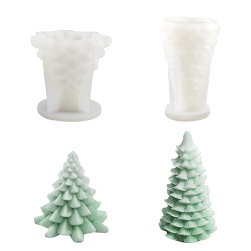 2 Stück Silikonform Tannenbaum, 3D Kerzengießform, DIY Kerzengießformen, Gießformen Weihnachten, Silikonform Weihnachten für die Herstellung Von Kerzen, Weihnachten Handwerk Ornamente 2 Stück Silikonform Tannenbaum, 3D Kerzengießform, DIY Kerzengießformen, Gießformen Weihnachten, Silikonform Weihnachten für die Herstellung Von Kerzen, Weihnachten Handwerk Ornamente von Suevut