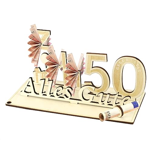 Geschenke zum 50 Geburtstag Mann Frau,13,4x25x12cm Geldgeschenke Geburtstag Geschenk 50 Geburtstag, Holz Geldgeschenke Gästebuch Geburtstag, für Freunde, Familie Geschenk Geschenke zum 50 Geburtstag Mann Frau,13,4x25x12cm Geldgeschenke Geburtstag Geschenk 50 Geburtstag, Holz Geldgeschenke Gästebuch Geburtstag, für Freunde, Familie Geschenk von Suevut