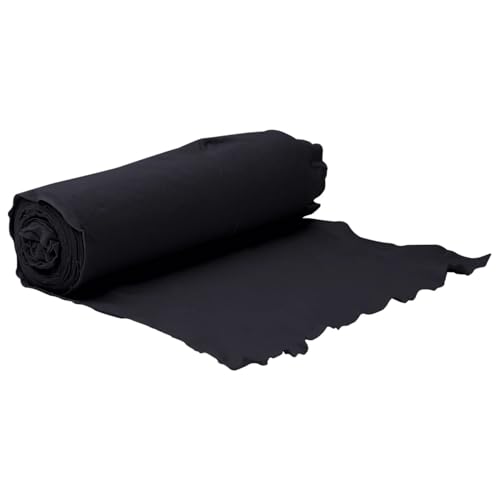 Sufrk Geotextil-Membran, schwarz, 1 x 10 m aus Polyesterfaser, Unkrautvlies, Unkrautvlies für den Garten, wasserdurchlässiges Gewebe, Stabilisierung mit UV-Strahlung, Barriere gegen Unkraut von Sufrk