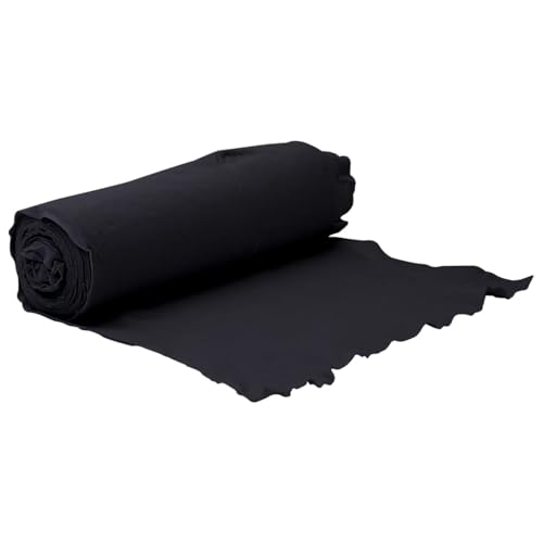 Sufrk Geotextil-Membran, schwarz, 1 x 10 m aus Polyesterfaser, Unkrautvlies, Unkrautvlies für den Garten, wasserdurchlässiges Gewebe, Stabilisierung mit UV-Strahlung, Barriere gegen Unkraut von Sufrk