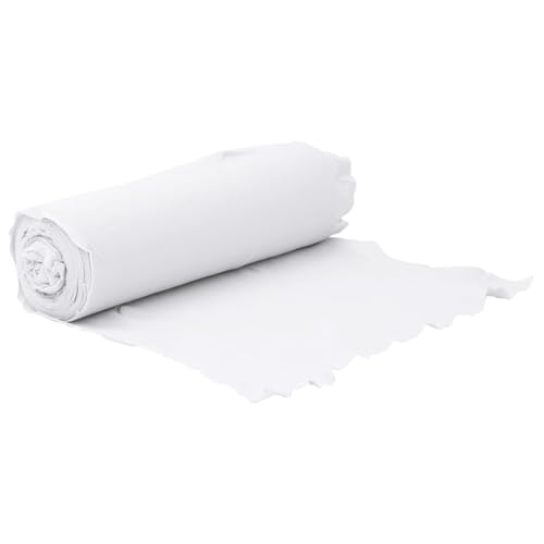 Sufrk Geotextil-Membran, weiß, 1 x 10 m aus Polyesterfaser, Unkrautvlies, Unkrautvlies für den Garten, wasserdurchlässiges Gewebe, UV-Stabilisierung, Barriere gegen Unkraut von Sufrk