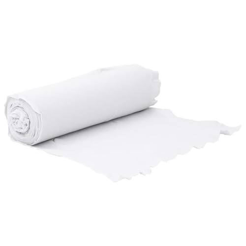 Sufrk Geotextil-Membran, weiß, 1 x 150 m aus Polyesterfaser, Mulchvlies gegen Unkraut, Unkrautvlies, Garten, wasserdurchlässiges Gewebe, UV-Stabilisierung, Barriere von Sufrk