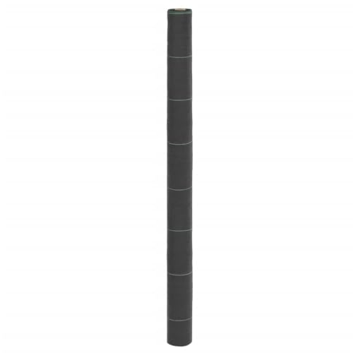 Sufrk Schwarze Membran zur Unkrautbekämpfung, 1,5 x 10 m aus Polypropylen, Unkrautvlies, Unkrautvlies für den Garten, wasserdurchlässiges Gewebe, Stabilisierung mit UV-Strahlung, Barriere gegen von Sufrk