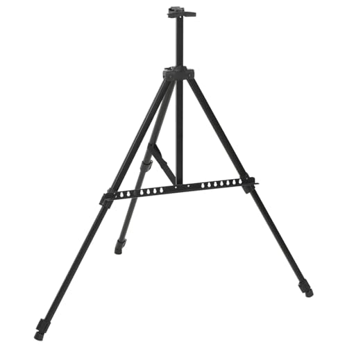 Sufrk Verstellbare Staffelei aus schwarzem Metall, Staffelei Ständer für Display, tragbare Malstaffelei, leichte Staffelei zum Malen auf Leinwand, Staffelei Ständer für Hochzeit von Sufrk