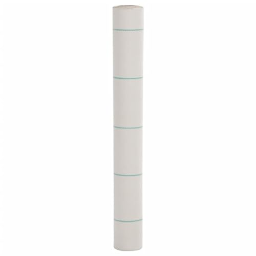 Sufrk Weiße Membran zur Unkrautbekämpfung, 1 x 25 m, aus Polypropylen, Unkrautvlies für den Garten, wasserdurchlässiges Gewebe, Stabilisierung mit UV-Strahlung, Barriere gegen Kräuter Infest von Sufrk