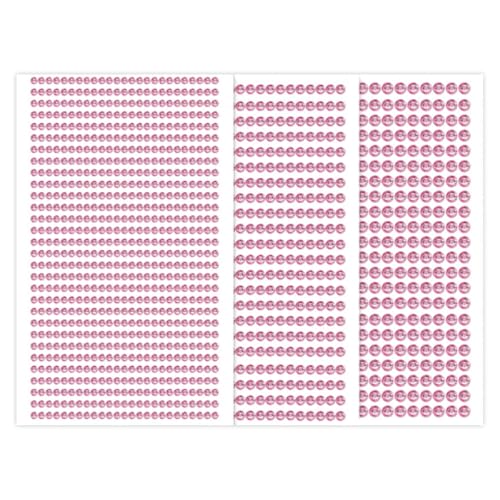 Glitzersteine Selbstklebend, Selbstklebend Strasssteine Schmucksteine,Glitzer Basteln Diamanten (Pink) von Sufune