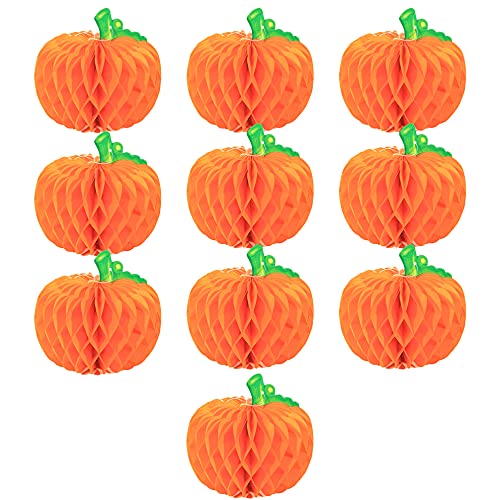 Sugamm 10 Pack 3D Papier Kürbis Dekoration Halloween Kürbis Waben Dekoration Laternen Tissue Ball Festival Party Ornamente Liefert Küchentischdeko Kürbis Mittelstücke für Hochzeit (Grüner Zweig) Sugamm 10 Pack 3D Papier Kürbis Dekoration Halloween Kürbis Waben Dekoration Laternen Tissue Ball Festival Party Ornamente Liefert Küchentischdeko Kürbis Mittelstücke für Hochzeit (Grüner Zweig) von Sugamm