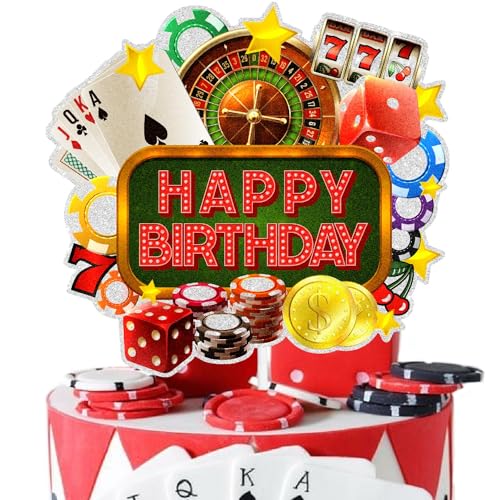 Kuchendekoration mit Las Vegas Casino-Thema: Dies ist eine tolle Spieler-Geburtstagsparty, Casino-Party oder Glücksspielabend, Poker-Würfel-Chip-Dekoration für Männer oder Frauen. SugarGera Kuchendekoration mit Las Vegas Casino-Thema: Dies ist eine tolle Spieler-Geburtstagsparty, Casino-Party oder Glücksspielabend, Poker-Würfel-Chip-Dekoration für Männer oder Frauen. SugarGera von SugarGera
