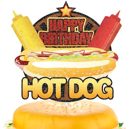 Tortenaufsätze für Kinder mit Hot Dog-Motiv, 7-teiliges Set – perfekt für Motto-Geburtstagsfeiern, Babypartys und Fast-Food-Party-Dekorationen. SugarGera Tortenaufsätze für Kinder mit Hot Dog-Motiv, 7-teiliges Set – perfekt für Motto-Geburtstagsfeiern, Babypartys und Fast-Food-Party-Dekorationen. SugarGera von SugarGera
