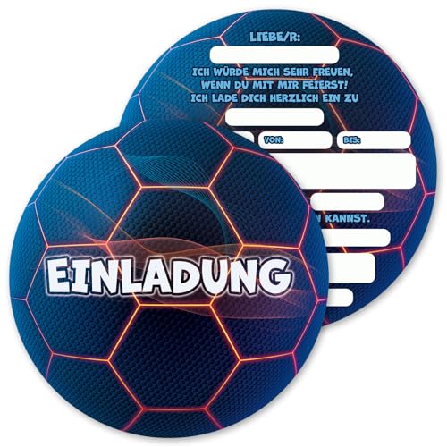 Sugeru 12x Fußball Einladungskarten Kindergeburtstag junge - Coole Einladungskarten Kindergeburtstag - Fussball Deko Geburtstag Kinder - Lustige Einladungskarten Geburtstag - Einladungskarten Fussball Sugeru 12x Fußball Einladungskarten Kindergeburtstag junge - Coole Einladungskarten Kindergeburtstag - Fussball Deko Geburtstag Kinder - Lustige Einladungskarten Geburtstag - Einladungskarten Fussball von Sugeru