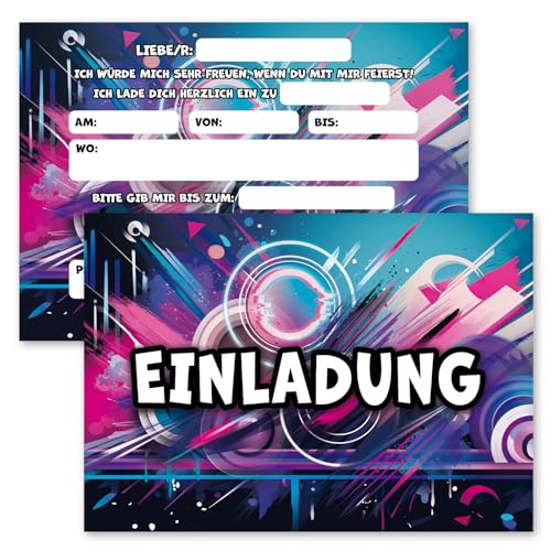 Sugeru 12x Graffiti Einladungskarten Kindergeburtstag junge - Coole Einladungskarten Kindergeburtstag - Graffiti Deko Geburtstag Kinder - Lustige Einladungskarten Geburtstag - Einladungskarten Graffit Sugeru 12x Graffiti Einladungskarten Kindergeburtstag junge - Coole Einladungskarten Kindergeburtstag - Graffiti Deko Geburtstag Kinder - Lustige Einladungskarten Geburtstag - Einladungskarten Graffit von Sugeru
