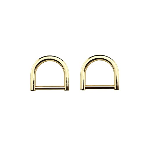 Hao Pro 2 cm Breite HufeisenDRinge Speedy Connect polierte Oberfläche Schloss fest Qualität Metall UForm Schraube in Schäkel Halbkreis Zubehör Gold 2 Stück für Basteln Leder Geldbörse Gurt Hao Pro 2 cm Breite HufeisenDRinge Speedy Connect polierte Oberfläche Schloss fest Qualität Metall UForm Schraube in Schäkel Halbkreis Zubehör Gold 2 Stück für Basteln Leder Geldbörse Gurt von Suguenha