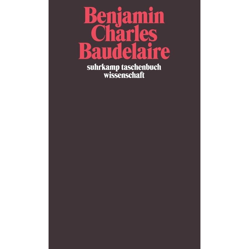Charles Baudelaire - Walter Benjamin, Taschenbuch von Suhrkamp