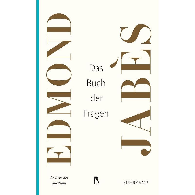 Das Buch Der Fragen - Edmond Jabès, Taschenbuch von Suhrkamp