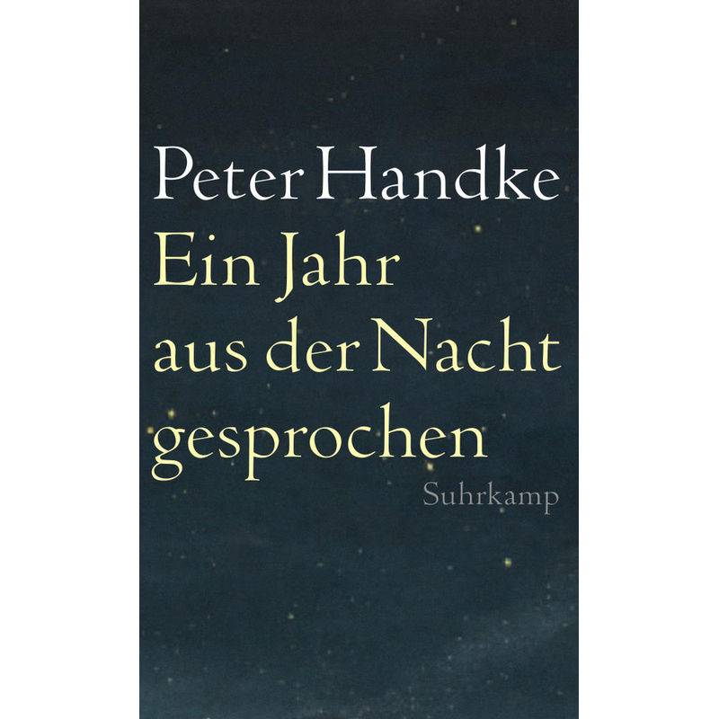 Ein Jahr Aus Der Nacht Gesprochen - Peter Handke, Taschenbuch von Suhrkamp