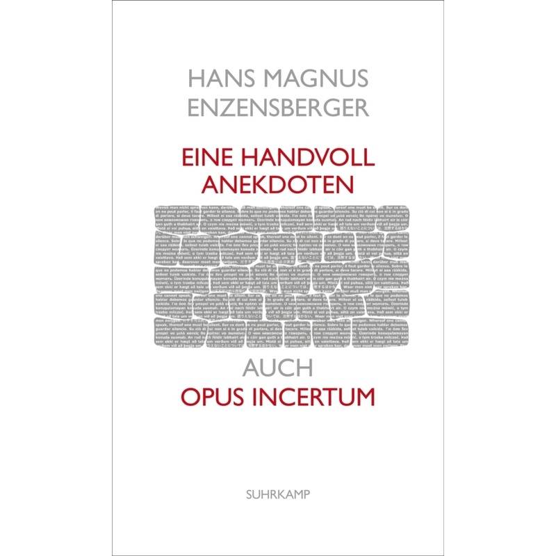 Eine Handvoll Anekdoten - Hans Magnus Enzensberger, Gebunden von Suhrkamp