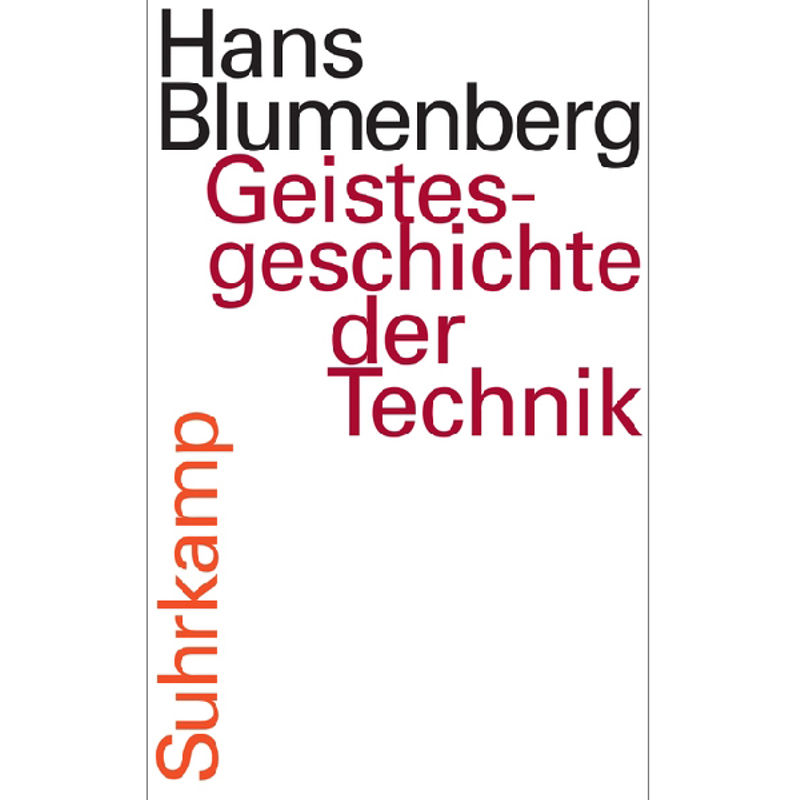 Geistesgeschichte Der Technik, M. Audio-Cd - Hans Blumenberg, Gebunden von Suhrkamp