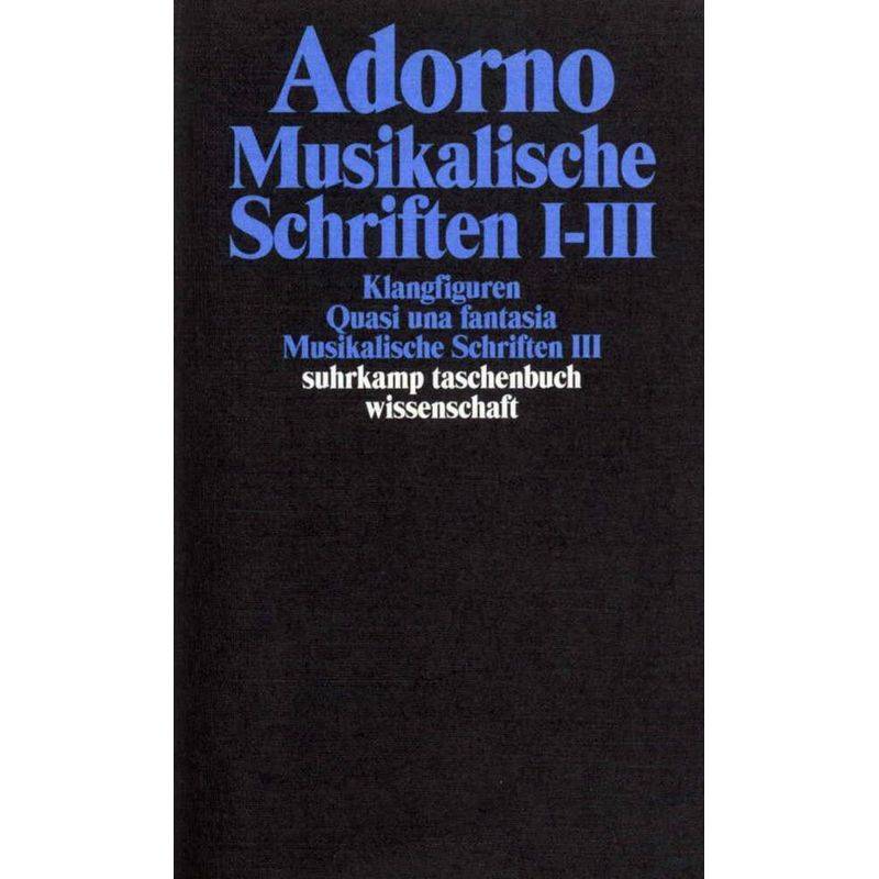 Gesammelte Schriften In 20 Bänden.Tl.1-3 - Theodor W. Adorno, Taschenbuch von Suhrkamp