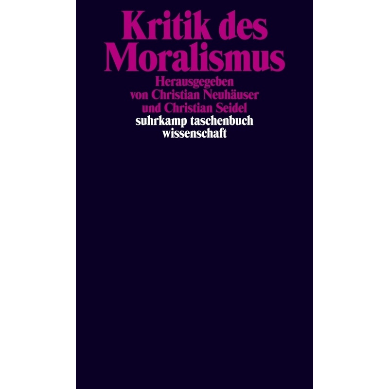 Kritik Des Moralismus, Taschenbuch von Suhrkamp