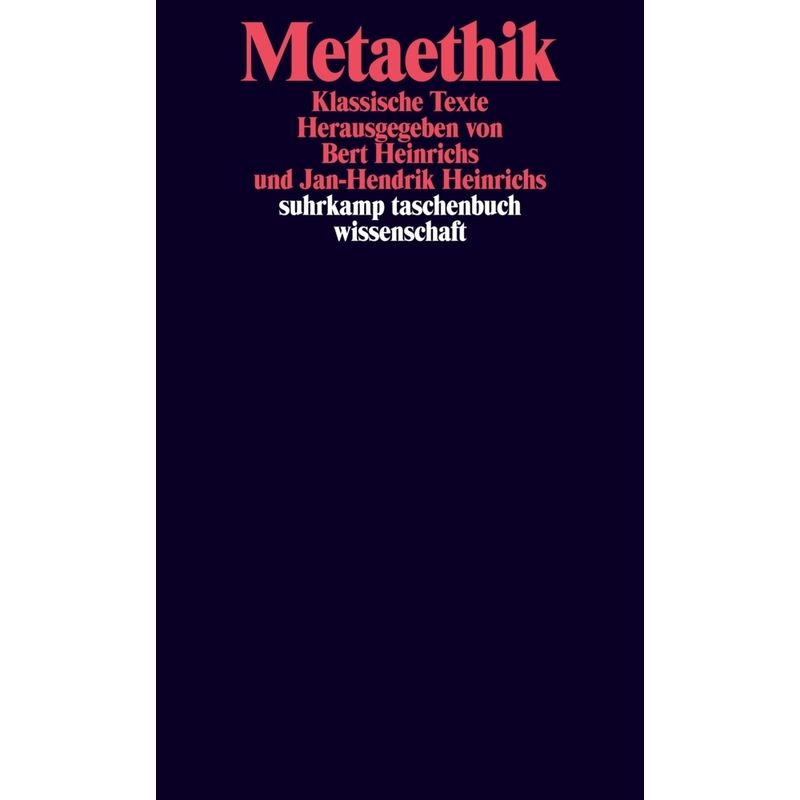 Metaethik, Taschenbuch von Suhrkamp