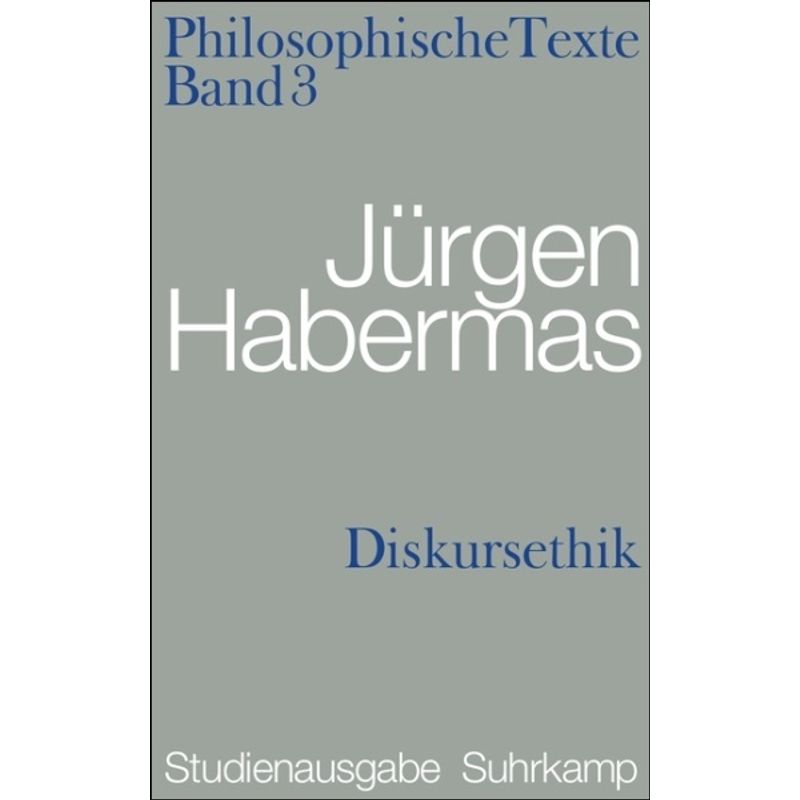 Diskursethik - Jürgen Habermas, Kartoniert (TB) von Suhrkamp