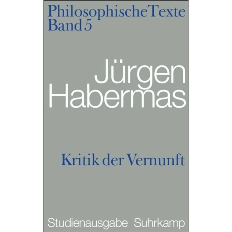 Kritik Der Vernunft - Jürgen Habermas, Kartoniert (TB) von Suhrkamp