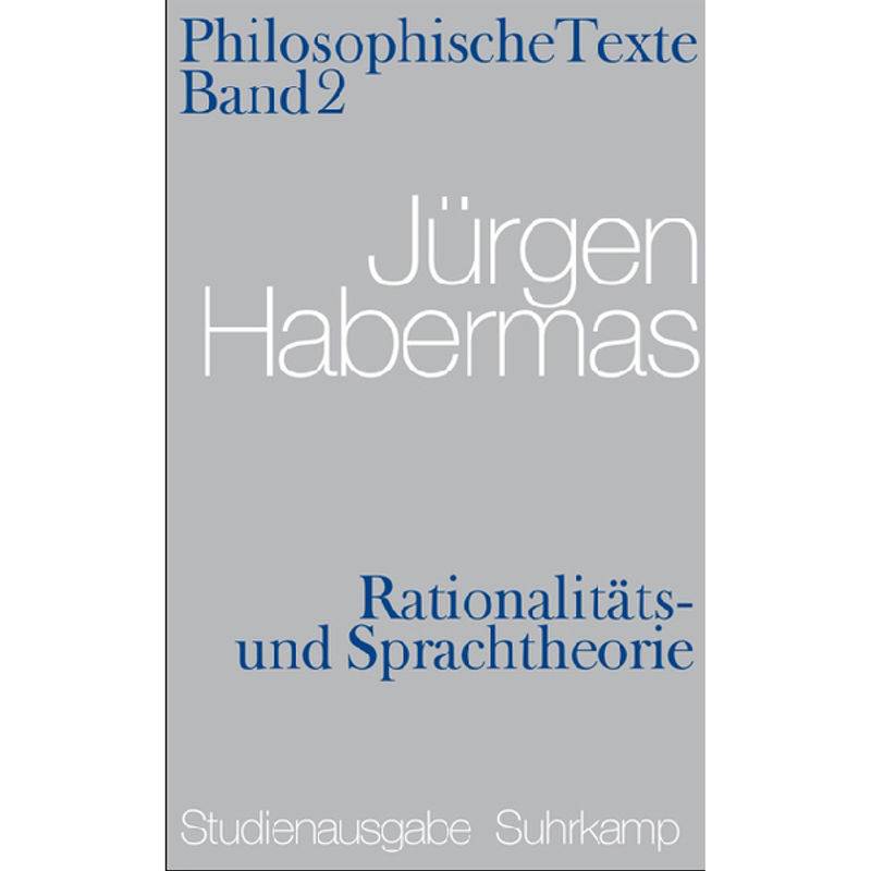 Rationalitäts- Und Sprachtheorie - Jürgen Habermas, Kartoniert (TB) von Suhrkamp