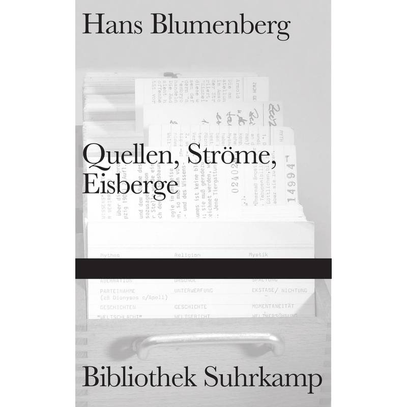 Quellen, Ströme, Eisberge - Hans Blumenberg, Gebunden von Suhrkamp