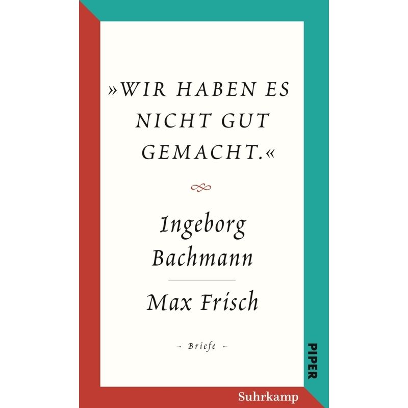 Salzburger Bachmann Edition - Ingeborg Bachmann, Max Frisch, Leinen von Suhrkamp
