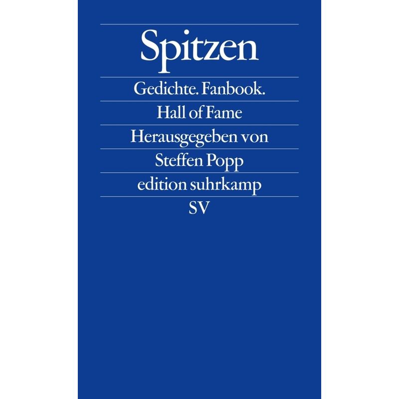 Spitzen, Taschenbuch von Suhrkamp