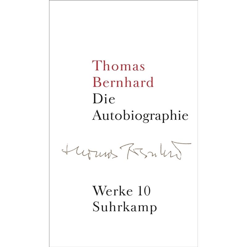 Die Autobiographie - Thomas Bernhard, Leinen von Suhrkamp