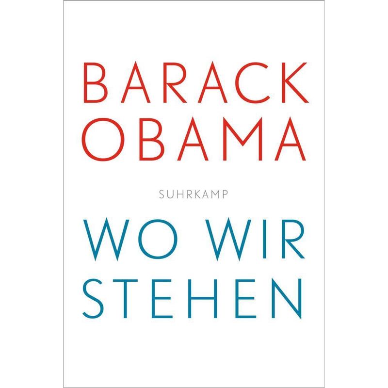 Wo Wir Stehen - Barack Obama, Taschenbuch von Suhrkamp