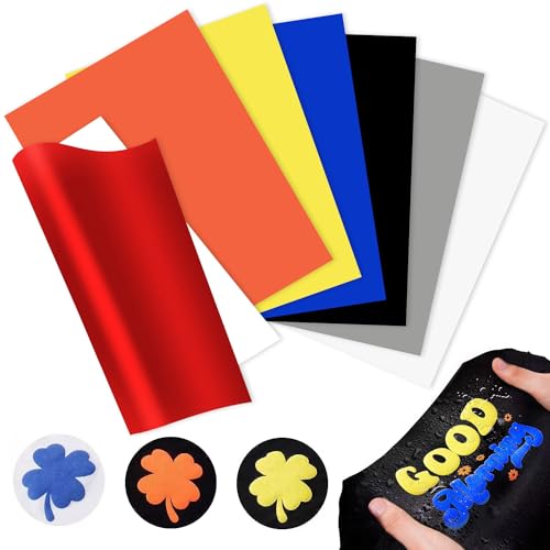 7 Stück Sublimationsfolie Plotterfolie textil Plotterfolie Folie Plotter Textil Infusible Ink Folie Sublimationspapier Textil-Transferpapier für DIY-Stoffe T-Shirts Tassen Hüte von Suitedget