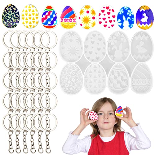 Suitedget B-076 Silikonform Ostern Ei Schlüsselring Formen, Gießform Silikon Form Mit Löchern Epoxidharz Formen Silikonformen Kommt Mit Für Diy Ostern Schlüsselringen Anhänger Kerze Seife Home Decor Suitedget B-076 Silikonform Ostern Ei Schlüsselring Formen, Gießform Silikon Form Mit Löchern Epoxidharz Formen Silikonformen Kommt Mit Für Diy Ostern Schlüsselringen Anhänger Kerze Seife Home Decor von Suitedget