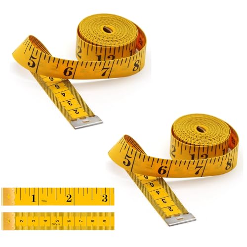 2 Bände Maßband Körpe 200cm/79 Zoll, Suiyeejan Schneidermaßband Maßband zum Nähen Weiches Doppelskala, Flexible Bandmaß Massband Schneider Measuring Tape Für Haushalte Handwerker Schneider 2 Bände Maßband Körpe 200cm/79 Zoll, Suiyeejan Schneidermaßband Maßband zum Nähen Weiches Doppelskala, Flexible Bandmaß Massband Schneider Measuring Tape Für Haushalte Handwerker Schneider von Suiyeejan